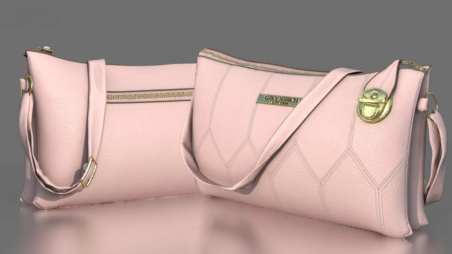 woman bag 2 3D Model .c4d .max .obj .3ds .fbx .stl .blend 