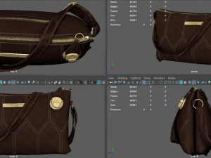 woman bag 2 3D Model