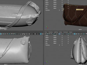 woman bag 2 3D Model