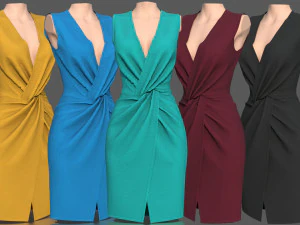 elegant dress 3D Model