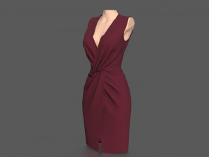elegant dress 3Dモデル