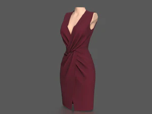 elegant dress 3D Model