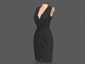 elegant dress 3Dモデル