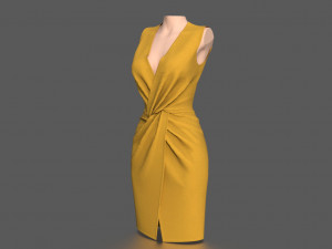 elegant dress 3Dモデル