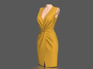 elegant dress 3D Model