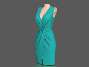 elegant dress 3Dモデル