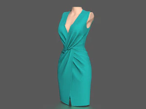 elegant dress 3D Model