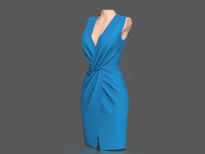 elegant dress 3D Model
