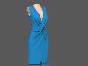 elegant dress 3D Model