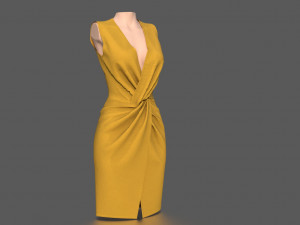 elegant dress 3Dモデル