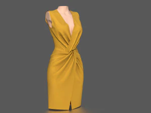 elegant dress 3D Model