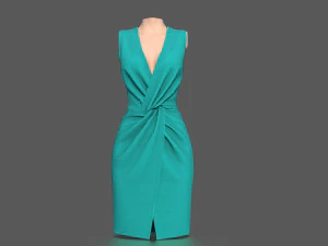 elegant dress 3D Model
