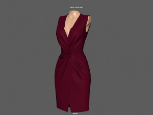 elegant dress 3Dモデル