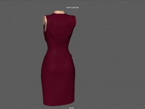 elegant dress 3Dモデル