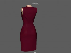 elegant dress 3D Model