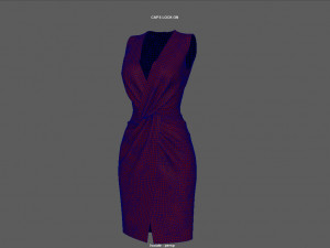 elegant dress 3Dモデル