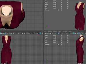 elegant dress 3D Model