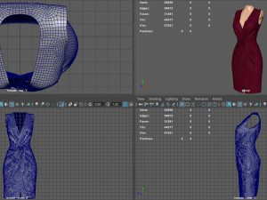 elegant dress 3Dモデル