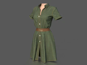 shirt dress 3D Model