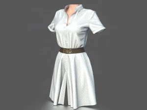 shirt dress 3D Model