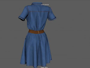 shirt dress 3D Model
