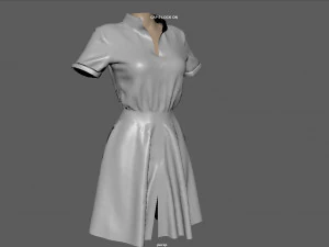 shirt dress 3D Model