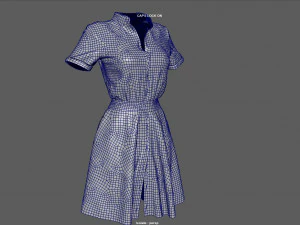 shirt dress 3D Model
