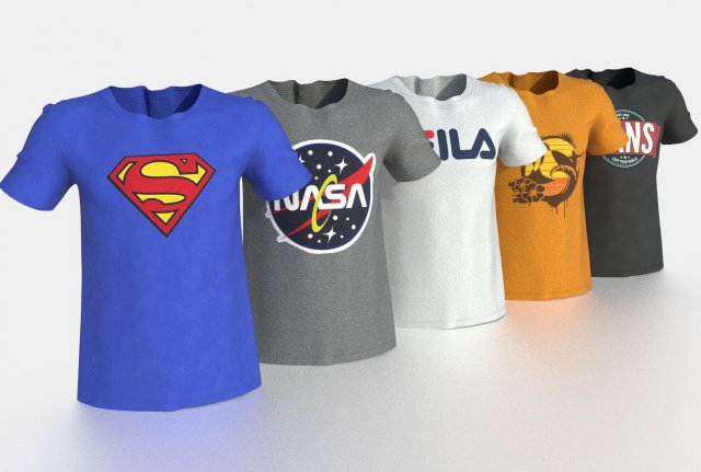 shirt Modello 3D .c4d .max .obj .3ds .fbx .stl .blend 