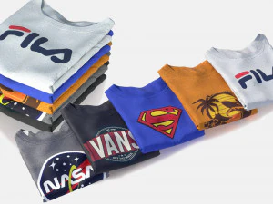 maglietta piegata Modello 3D