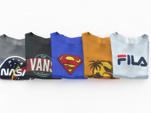 folded t-shirt 3D Модель