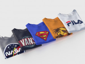 folded t-shirt 3D Модель