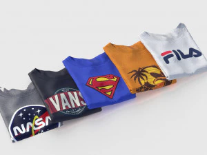 folded t-shirt 3D Model