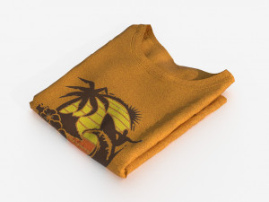 folded t-shirt 3D Модель