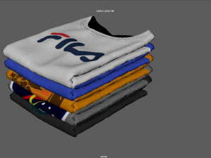 folded t-shirt 3D Модель