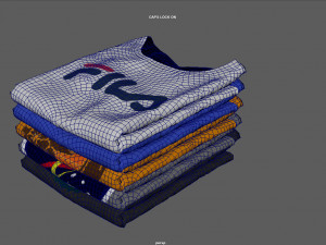 folded t-shirt 3D Модель