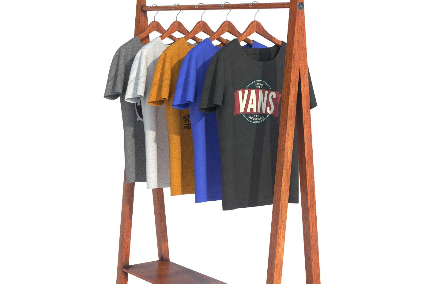 hanged t-shirt 3D Model .c4d .max .obj .3ds .fbx .stl .blend 