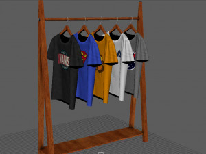 hanged t-shirt 3D Model
