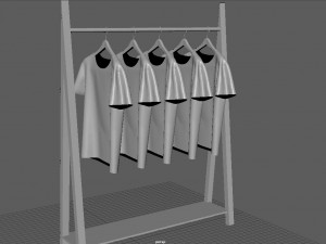 hanged t-shirt 3D Model