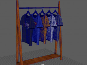 hanged t-shirt 3D Model
