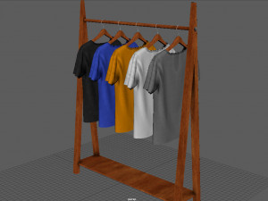 hanged t-shirt 3D Model