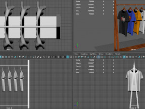 hanged t-shirt 3D Model