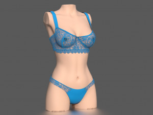 womens underwear 3D Model
