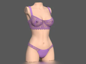 womens underwear 3D Model