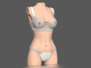 womens underwear 3D Model