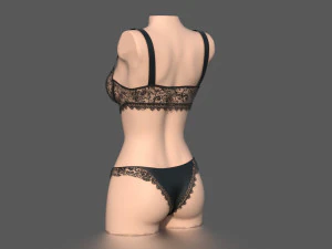 womens underwear 3D Model