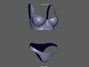 womens underwear 3D Model