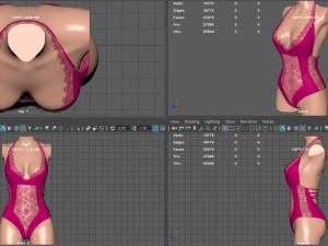 lace body 3D Модель