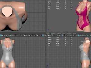 lace body 3D Модель