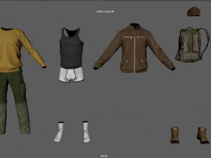 casual clothing pack 3D Model