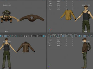 casual clothing pack 3D Model